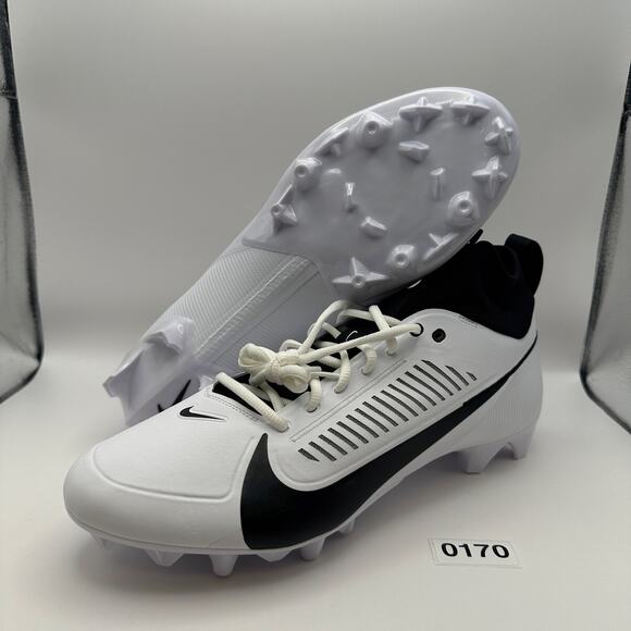 NIKE Men\'s 13 Vapor Edge PRO 360 2 Football Cleats Black/White main image 4